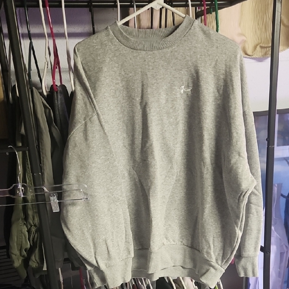 Under Armour Light Gray Crewneck Sweater